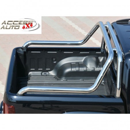 ROLL BAR-SSANGYONG-ACTYON-SPORT-2012-AUJOURD'HUI-DOUBLE BARRES INOX 76mm