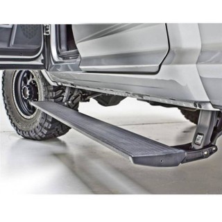 MARCHE PIEDS DODGE RAM 1500 QUAD CAB 2002-2008 ELECTRIQUE Aluminium plat AMP