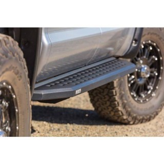 MARCHE PIEDS DODGE RAM 1500 DT CREW CAB 2019-AUJOURD'HUI Acier Plat Noir RB20