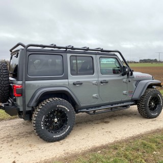 Barre de toit JEEP WRANGLER 5 PORTES 2018-AUJOURD'HUI acier noir 150kgs