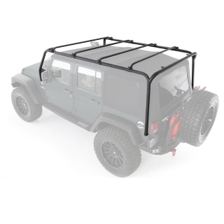 Barre de toit JEEP WRANGLER 5 PORTES 2007-2018 acier noir 150kgs