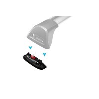 Compatible avec Renault Arkana 2020-2026 ACE-4 Barres de Toit Railing Porte- Bagages de Voiture Noir Aluminium 2 Barres - Auto