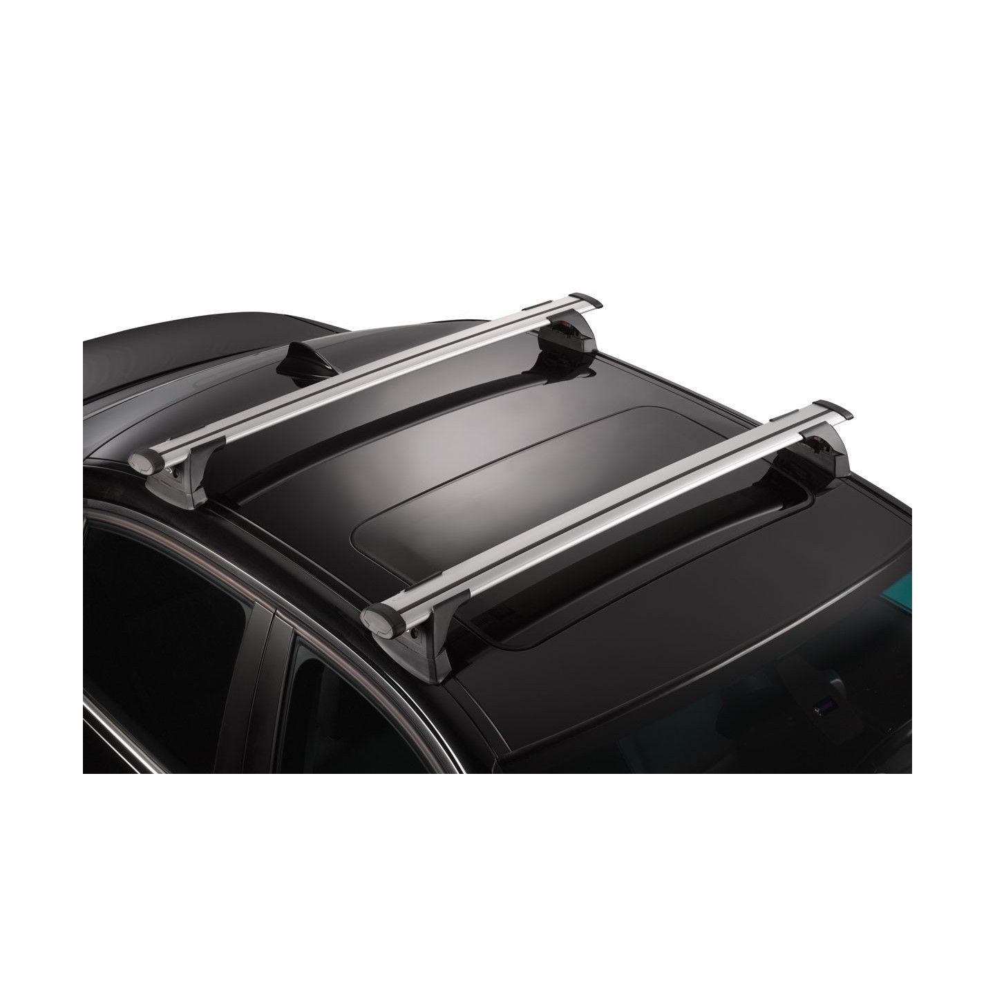 Barres de toit transversales pour Toyota Verso 2009-2018 Aluminium Noir 2Pcs
