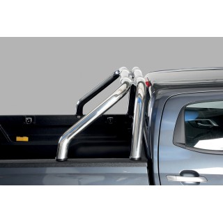 ROLL BAR ISUZU D-MAX 2021-AUJOURD'HUI INOX DOUBLE BARRES 76mm