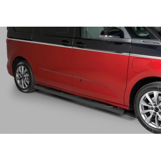 Marche pieds VOLKSWAGEN T7 MULTIVAN 2022-AUJOURD'HUI  INOX NOIR Tubulaire 76mm