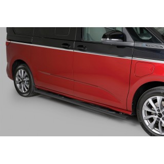 Marche pieds VOLKSWAGEN T7 MULTIVAN 2022-AUJOURD'HUI  INOX NOIR Ovale