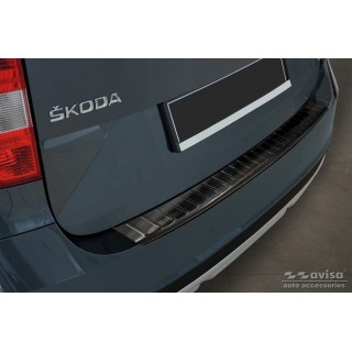 SEUIL DE COFFRE SKODA YETI 4X4 adventure 2013-AUJOURDHUI INOX NOIR