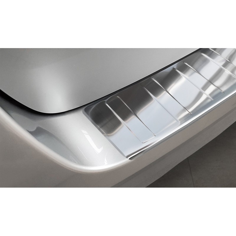 Protection Seuil De Coffre Volkswagen T7 - Acier Inoxydable Chromé - Adhésif 3M