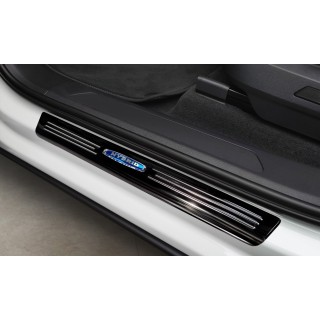 Seuil de Portes VOLKSWAGEN TOUAREG 2018-AUJOURD'HUI-INOX NOIR 4 PIECES