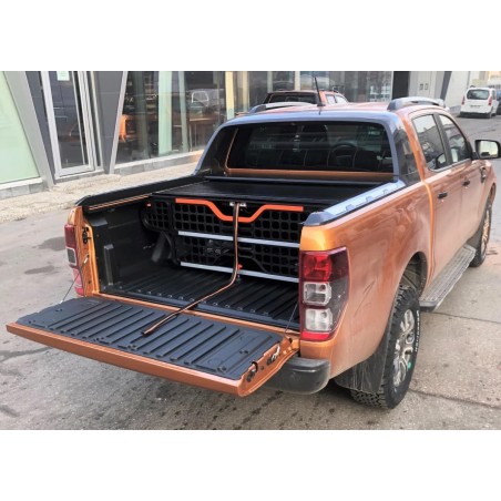 COUVRE BENNE FORD RANGER WILDTRAK DOUBLE CABINE 2018-AUJOURD'HUI RIDEAU COULISSANT