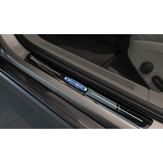 Seuil de Porte VOLVO V90 2016-AUJOURD'HUI INOX NOIR 4 pieces