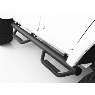 Marche pieds JEEP WRANGLER 4 PORTES 2007-2018 ACIER STB NOIR