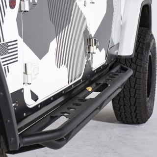 Marche Pieds JEEP GLADIATOR 2020-AUJOURD'HUI TUBULAIRE PLAT SRC NOIR