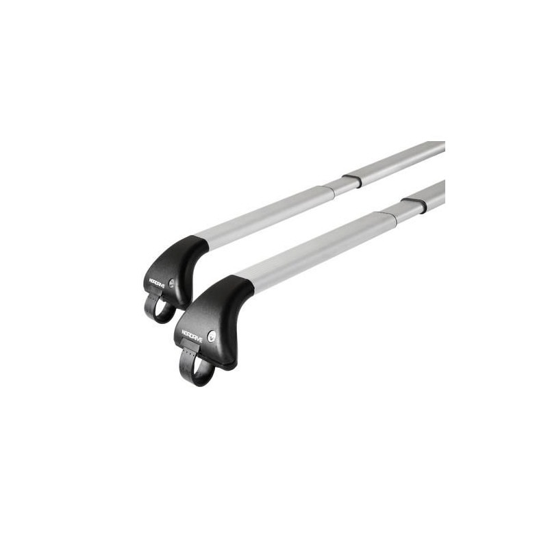 Barres De Toit Transversales Menabo Pour Honda Jazz 2020-2025 - Noir, Aluminium - Pour Coffre, Porte-vélos, Skis