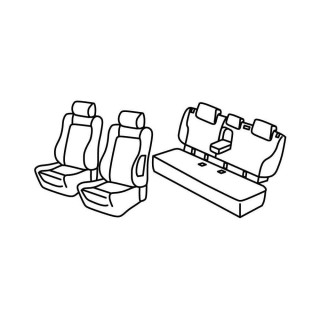 Housses siege auto MERCEDES GLK 2008-2015