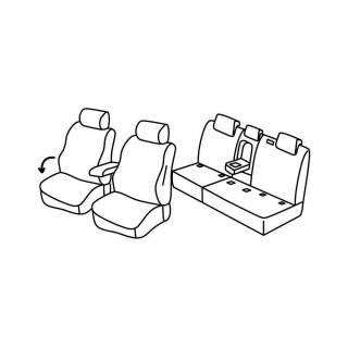 Housses siege auto VOLKSWAGEN TIGUAN CONFORTLINE 2016-2023