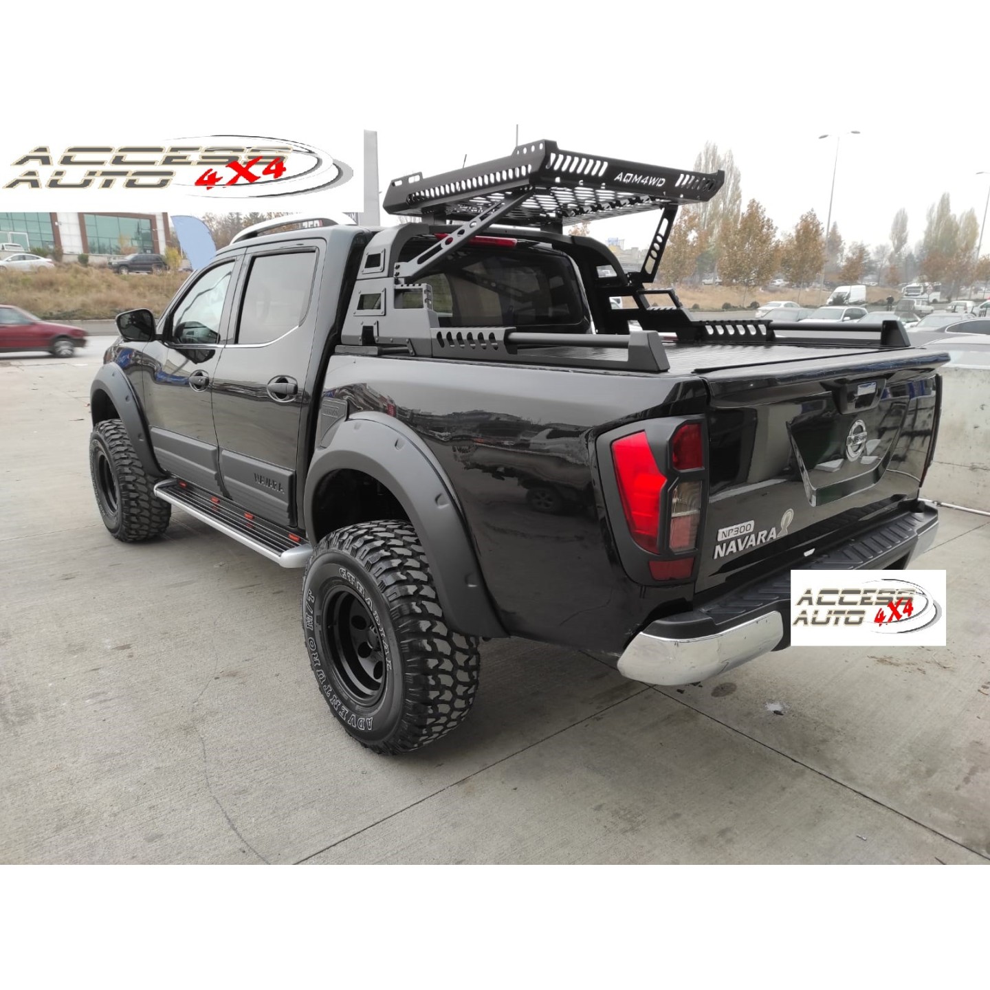 Élargisseurs D'ailes Pour Nissan Navara NP300 D23 2017-2020 - Style Sportif, Protection - Noir Mat - Lot 6 Pièces