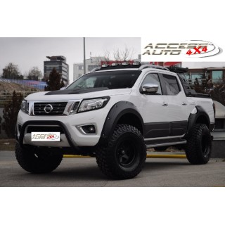 Elargisseurs d'Ailes NISSAN NAVARA NP300 DOUBLE CABINE 2016-AUJOURD'HUI SET sans AD BLUE vis decoratives