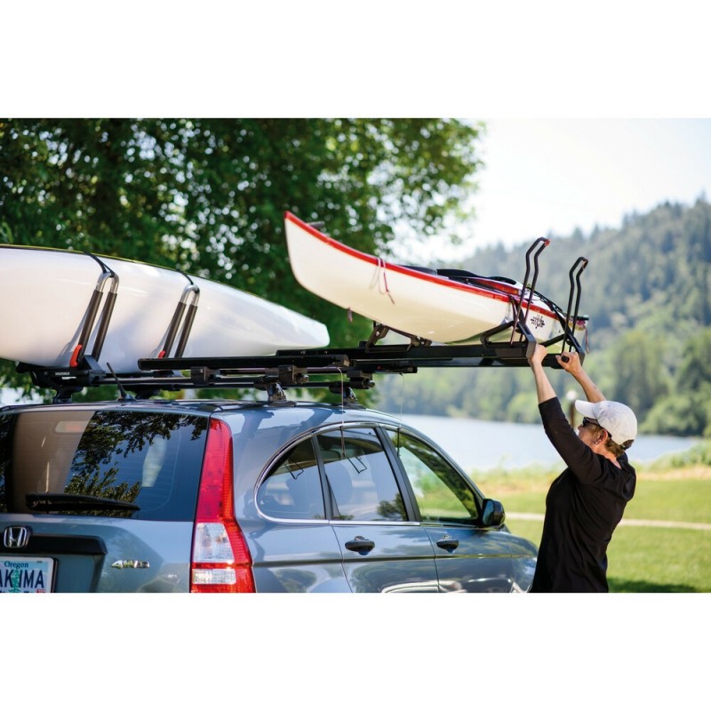 INEEDUP Système de barres transversales de toit J-Style Kayak pour Ford  Escape 2013-2019 Style OE Porte-kayak à boulonner Barre transversale