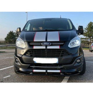 Spoiler Avant FORD TRANSIT CUSTOM SPORT 2012-2018 ABS Noir Design2