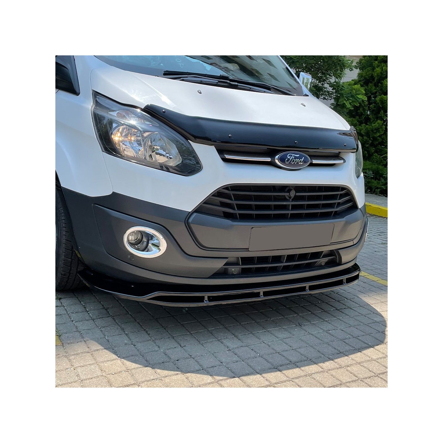 Spoilers De Phares Compatibles Ford Transit Custom & Tourneo Custom Facelift 2018- (ABS) - Non Peints