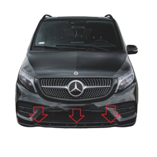 Spoiler Avant MERCEDES VITO AMG W447 2019-AUJOURD'HUI ABS Noir Design2