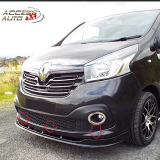 Spoiler Avant OPEL VIVARO 2014-2018 ABS Noir Design2