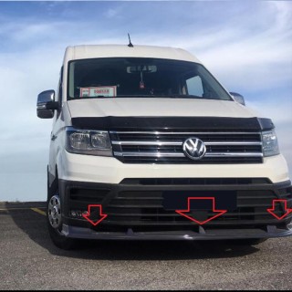 Spoiler Avant VOLKSWAGEN CRAFTER 2018-AUJOURD'HUI ABS Noir Design2