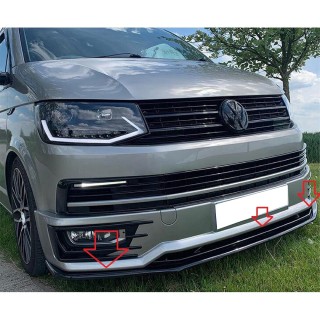 Spoiler Avant VOLKSWAGEN T6 SPORTLINE 2015-2019 ABS Noir Design2