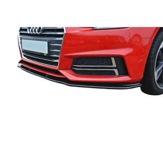 Spoiler Avant AUDI A4 S4 S-LINE B9 2015-2019 ABS Noir Design2