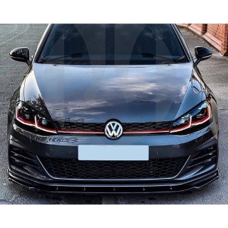 Spoiler Avant VOLKSWAGEN GOLF 7 R 2017-2019 ABS Noir Design2