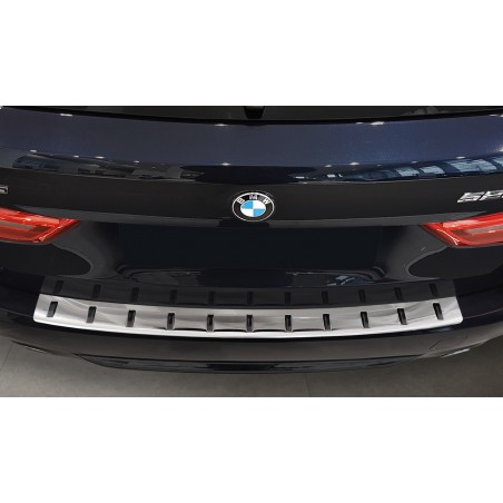 SEUIL DE COFFRE BMW SERIE 5 BREAK G31 2017-2020 INOX ARGENT NOIR EDITION