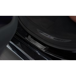 seuil de porte BMW X6 G06 2019 AUJOURD'HUI INOX NOIR 4 PIECES - Access Utilitaire - Vente en ligne d'accessoires auto et Véhicules Utilitaires
