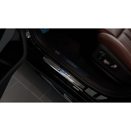 seuil de porte BMW X6 G06 2019-AUJOURD'HUI INOX NOIR 4 PIECES