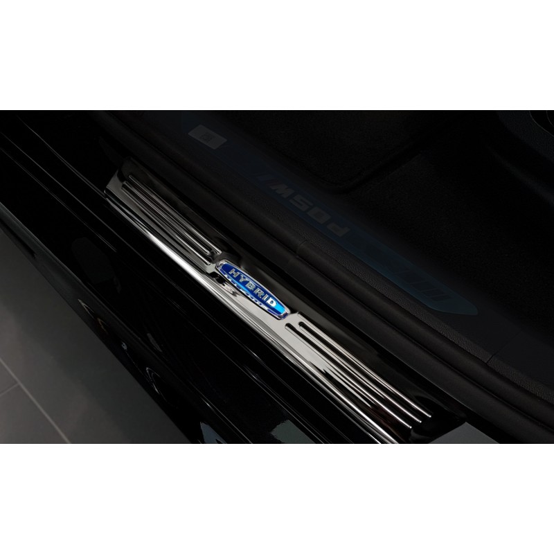 Seuils De Porte En Inox Pour Dacia Sandero Stepway 2012+ - 4 Pièces Chromées - Protection Contre Les Rayures - Installation Adhésive