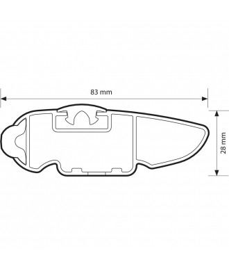 Barres de Toit MG MG5 BREAK 2022-AUJOURD'HUI DESIGN TRANSVERSALES Aluminium barres integrés