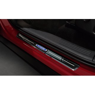 Seuil de porte VOLVO XC40 2017-AUJOURD'HUI-INOX NOIR 4 PIECES