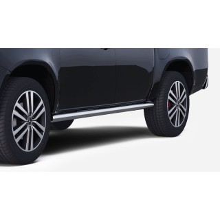 Marche pieds NISSAN NAVARA NP 300 2016-AUJOURD'HUI DOUBLE CABINE INOX 70mm