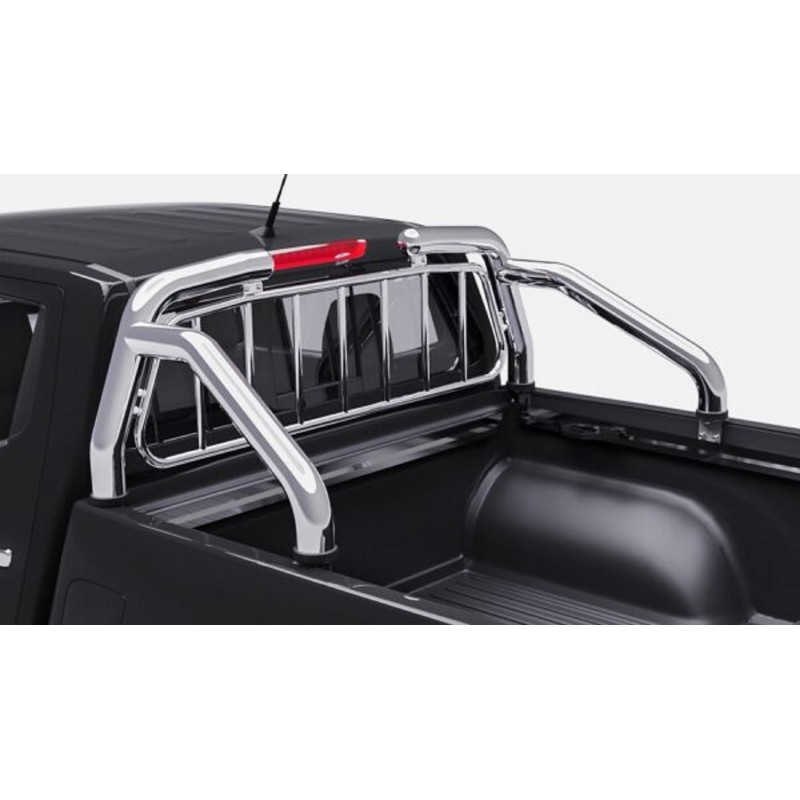 ROLL BAR NISSAN NAVARA NP300 2016-AUJOURD'HUI INOX DOUBLE BARRES-GRILLE PROTECTION LUNETTE ARRIERE