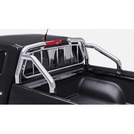 ROLL BAR RENAULT ALASKAN 2017-2021 INOX DOUBLE BARRES-GRILLE PROTECTION LUNETTE ARRIERE