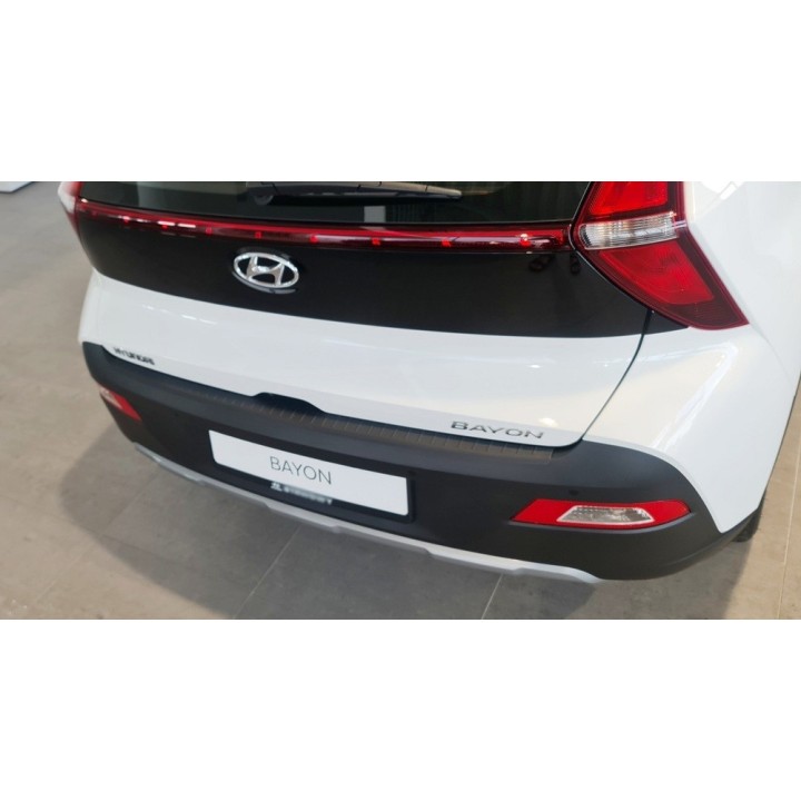 Avisa Protection Seuil Ribs Avisa Protection De Seuil Arrière Inox Noir Compatible Avec Hyundai Bayon 2021- 'Ribs Pare-chocs Arrière Hyundai Bayon