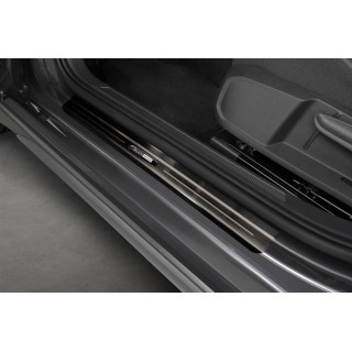 Seuils de porte VOLKSWAGEN TAIGO 2021-AUJOURD'HUI INOX NOIR 4 PIECES