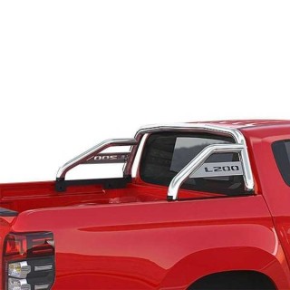 ROLL BAR MITSUBISHI L200 2015-AUJOURD'HUI INOX DOUBLE BARRES 60mm