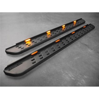 marche pieds DODGE RAM 1500 CREW CAB 2009-2018 ACIER TX LED