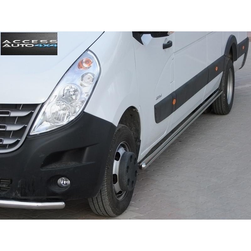 Marche pieds-RENAULT TRAFIC LONG 2001-2013 INOX LNE 70mm
