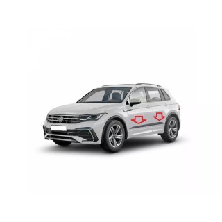 Baguettes de porte VOLKSWAGEN TIGUAN 2022-AUJOURD'HUI ABS NOIR