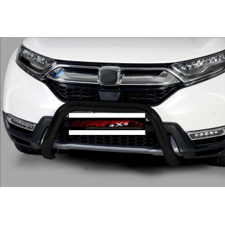 PARE BUFFLE HONDA CRV HYBRIDE 2019-AUJOURD'HUI HOMOLOGUE INOX NOIR 76 mm