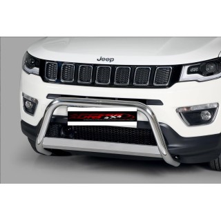 PARE BUFFLE JEEP COMPASS 2022-AUJOURD'HUI HOMOLOGUE INOX barre renfort 63mm