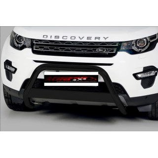 PARE BUFFLE-LAND-ROVER DISCOVERY SPORT 2018-AUJOURD'HUI-HOMOLOGUE INOX NOIR BARRE DE RENFORT