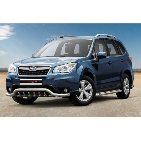 PARE BUFFLE-SUBARU-FORESTER-2013-2019 INOX - PROTECTION BASSE Grille